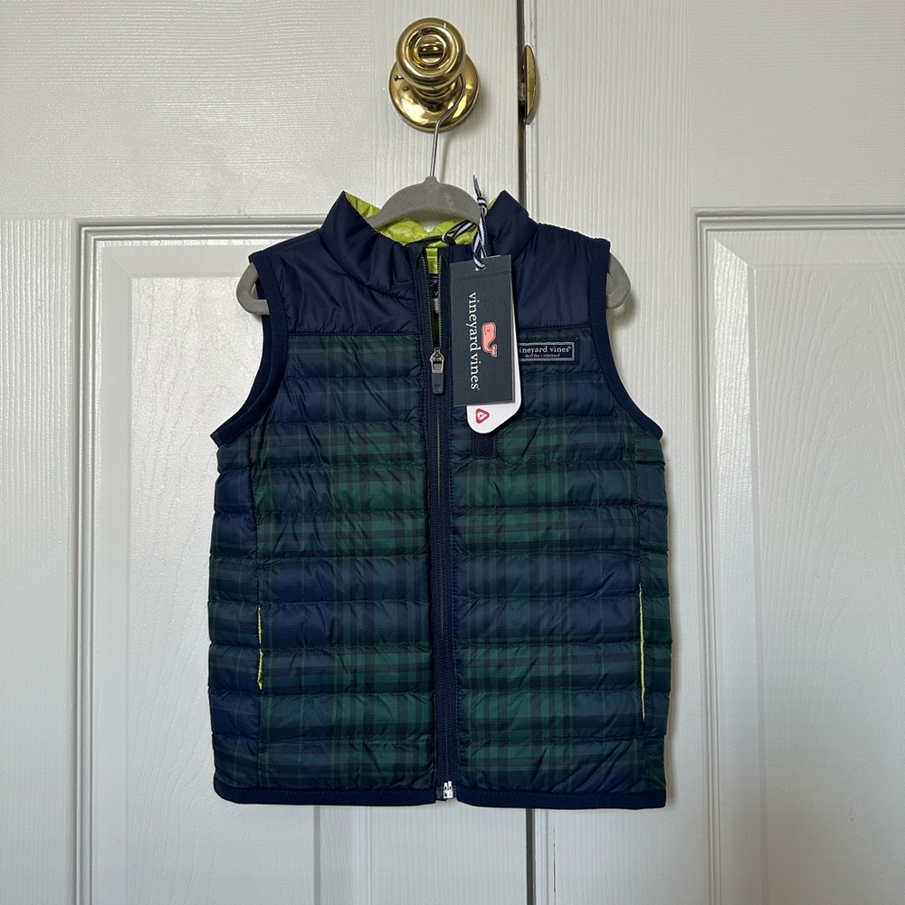 NWT Vineyard Vines Blue and Green Vest - Picture 7 of 7